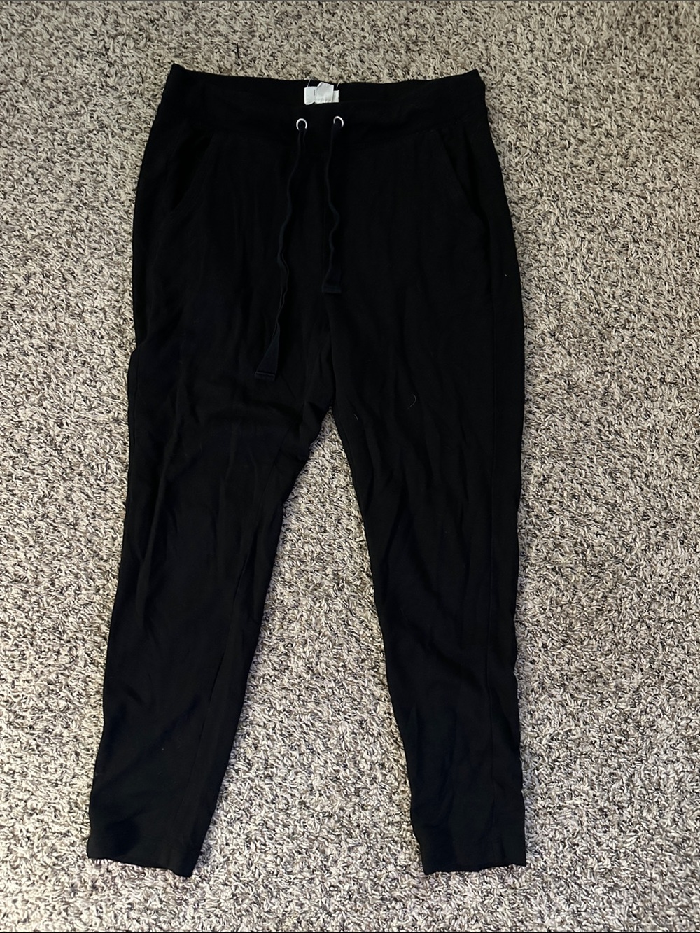 LOFT Black Women's Drawstring Jogger Pants (MRO)